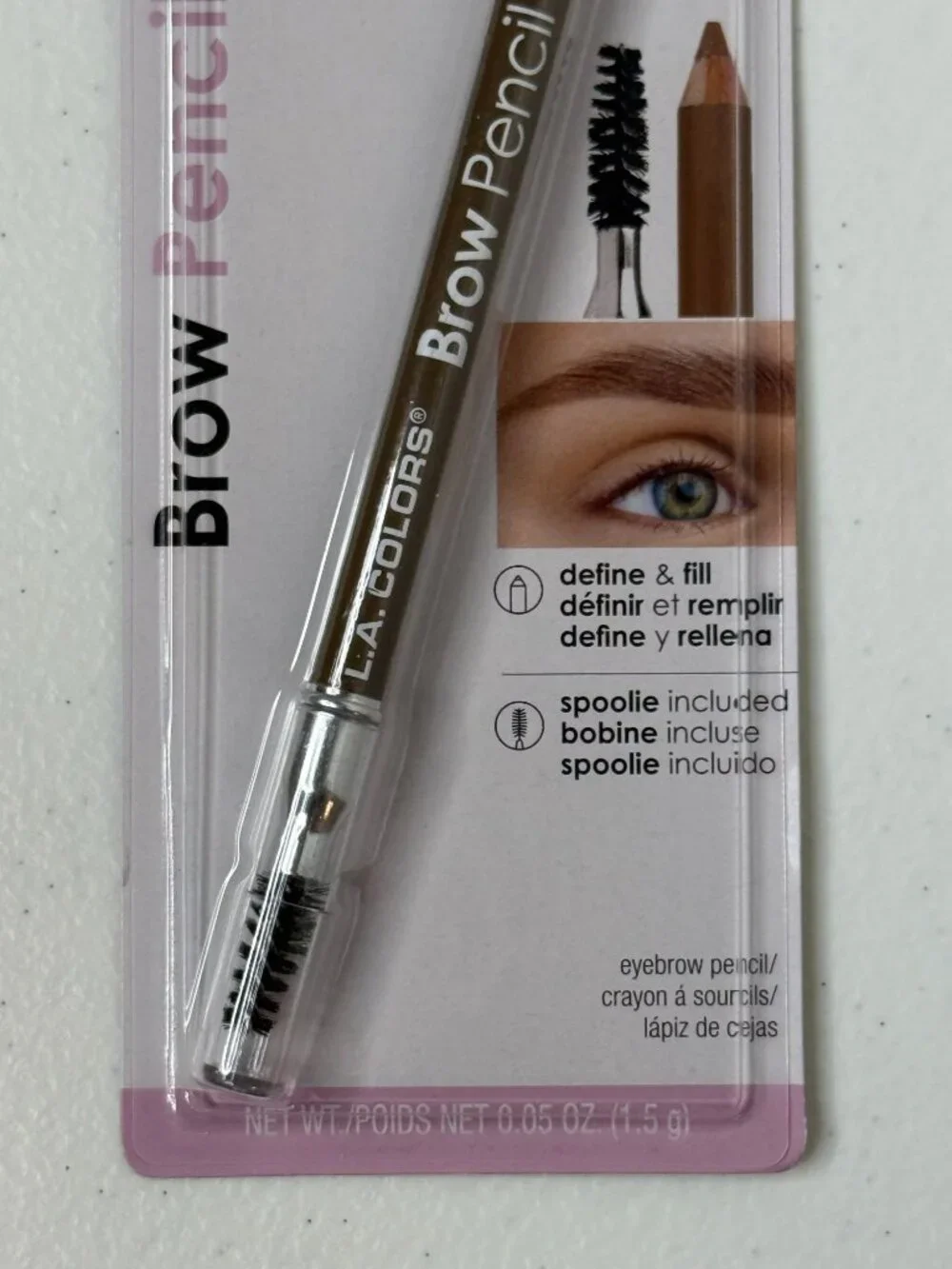L.A. Colors Brow Pencil Dark Blonde C62131 With Spoolie New